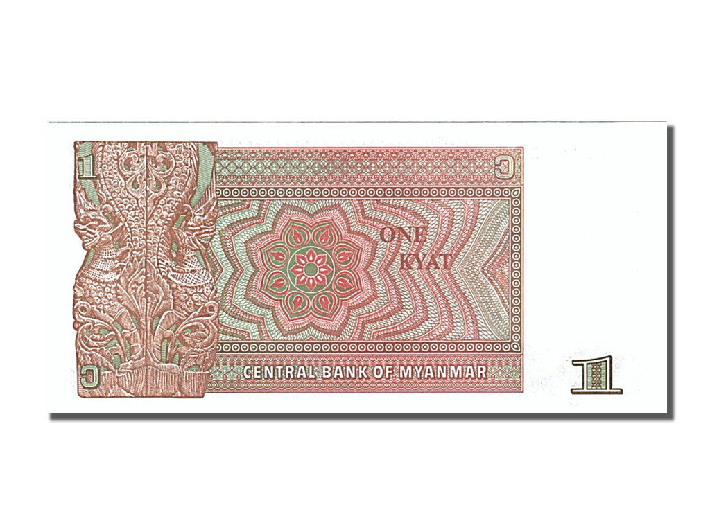 Billete, 1 Kyat, 1990, Myanmar, UNC