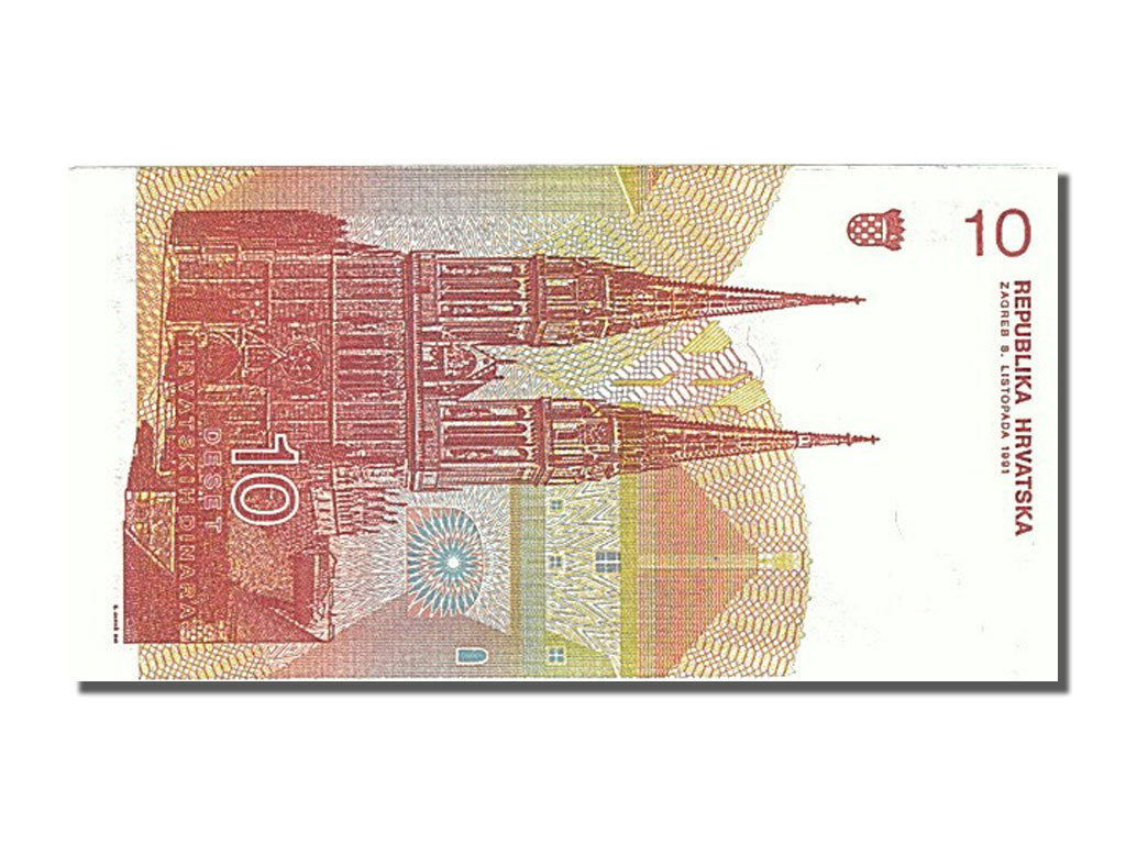 Banknote, Croatia, 10 Dinara, 1991, 1991-10-08, UNC(65-70)