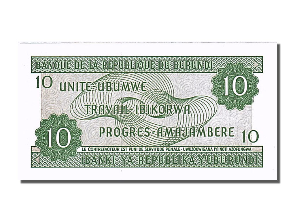 Banknote, Burundi, 10 Francs, 2007, 2007-11-01, UNC(65-70)