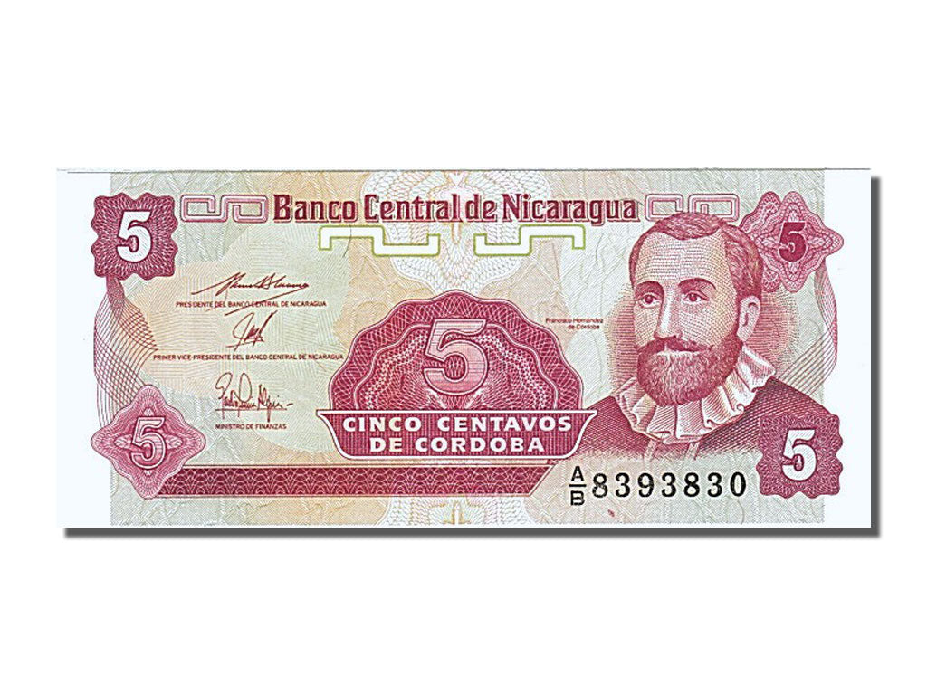 Geldschein, Nicaragua, 5 Centavos, 1990, UNZ