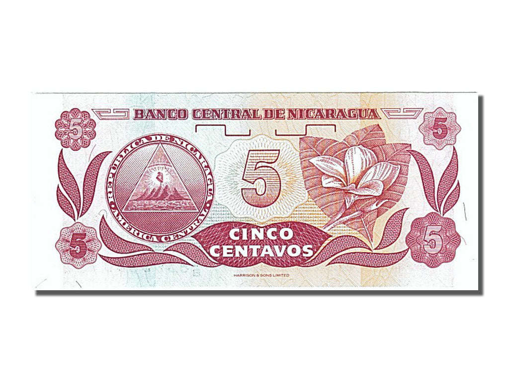 Geldschein, Nicaragua, 5 Centavos, 1990, UNZ