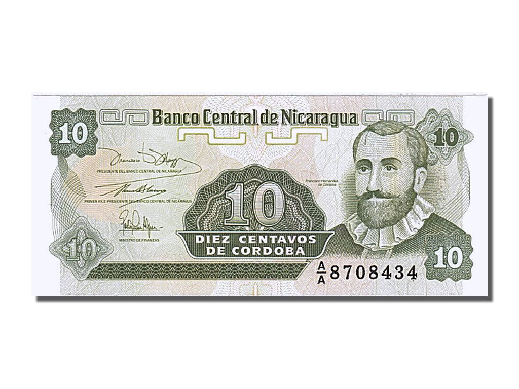 Geldschein, Nicaragua, 10 Centavos, 1990, UNZ