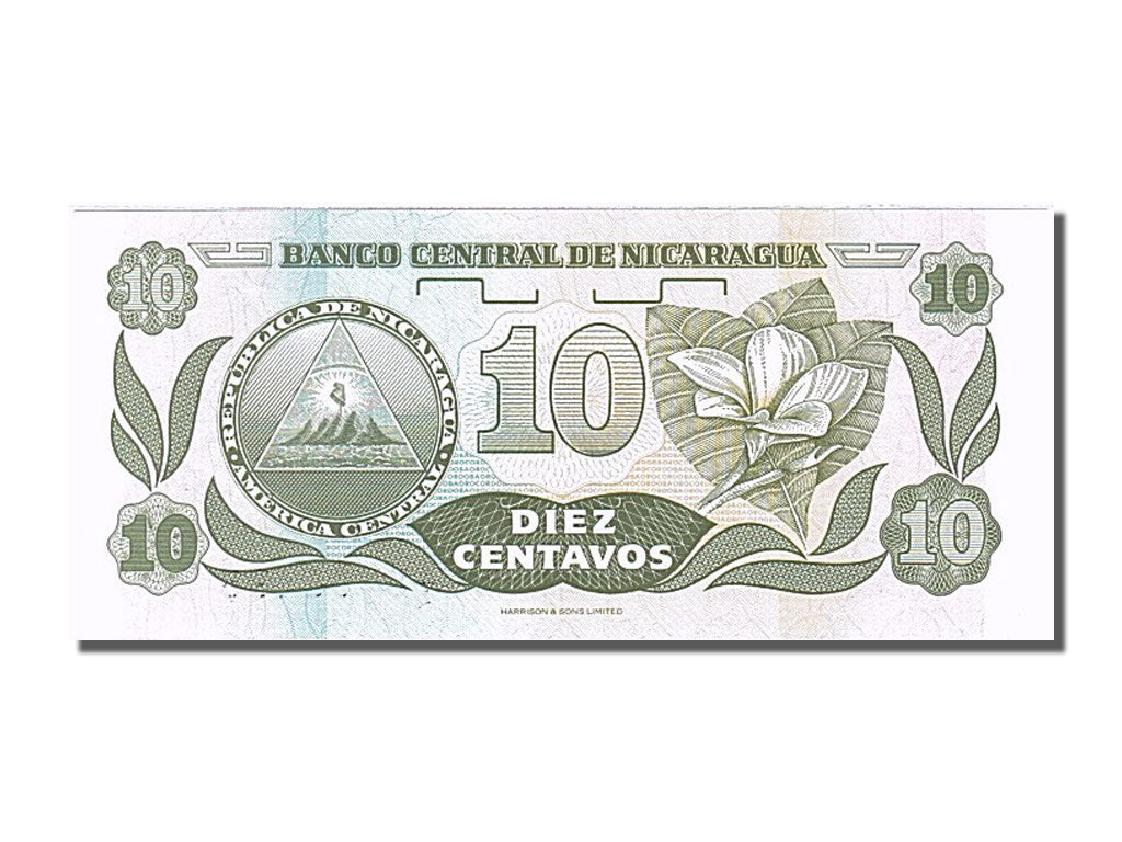 Banknote, Nicaragua, 10 Centavos, 1990, UNC(65-70)