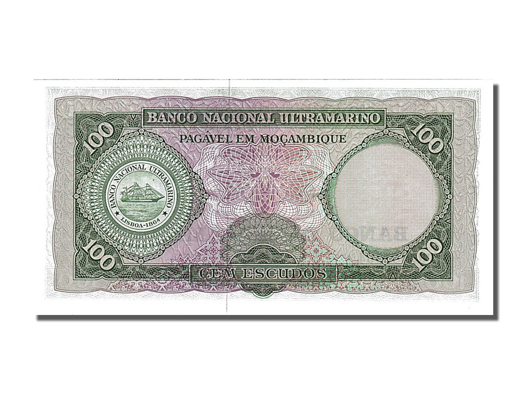 Banknote, Mozambique, 100 Escudos, 1961, 1961-03-27, UNC(65-70)