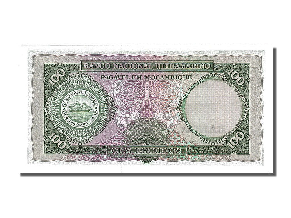 Banknote, Mozambique, 100 Escudos, 1961, 1961-03-27, UNC(65-70)