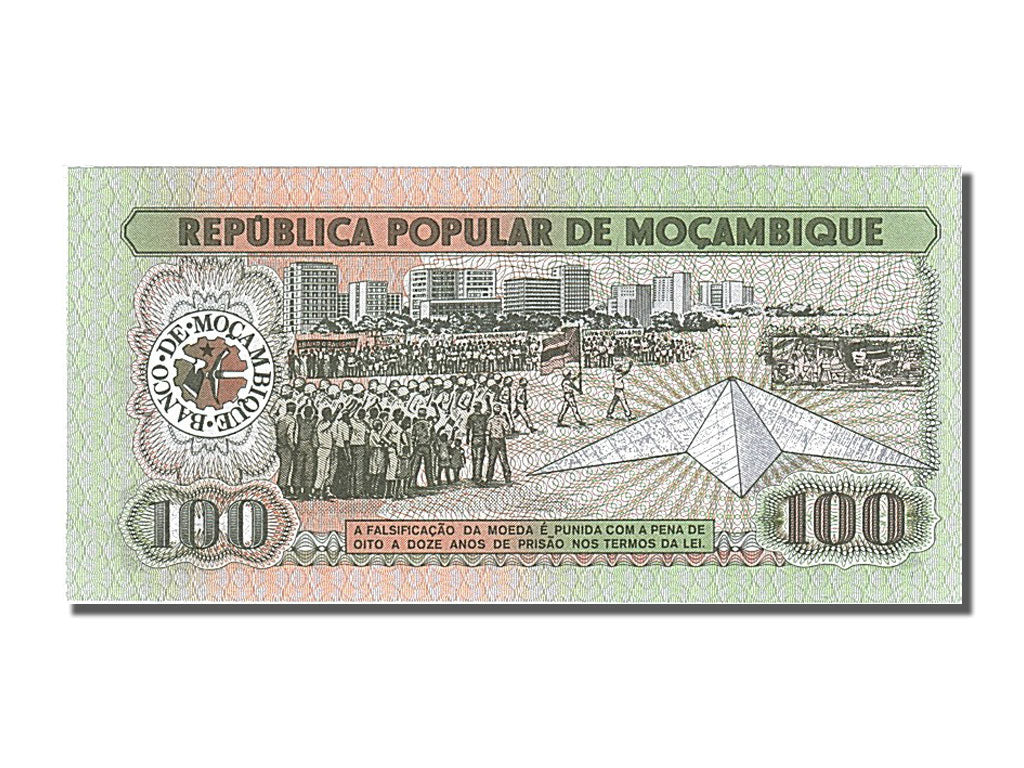 Geldschein, Mosambik, 100 Meticais, 1983, 1983-06-16, UNZ