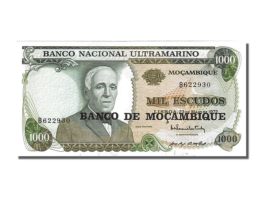 Banknote, Mozambique, 1000 Escudos, 1972, 1972-05-23, UNC(65-70)