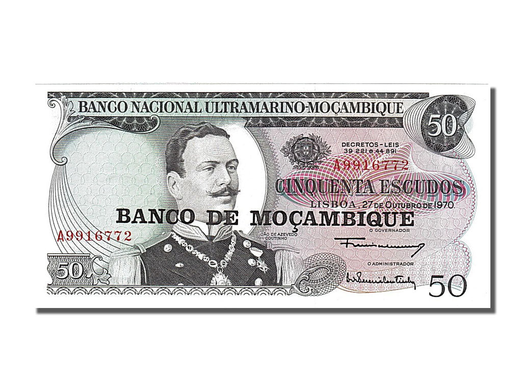 Banknote, Mozambique, 50 Escudos, 1970, 1970-10-27, UNC(65-70)