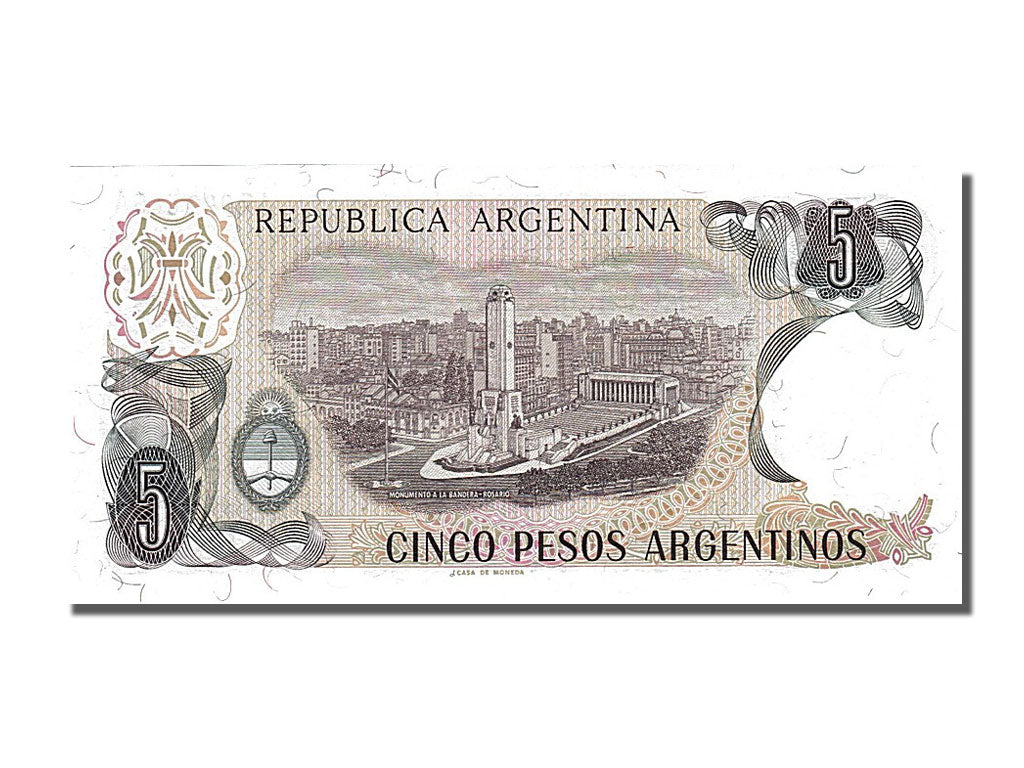 Banknote, Argentina, 5 Pesos Argentinos, 1983, UNC(65-70)