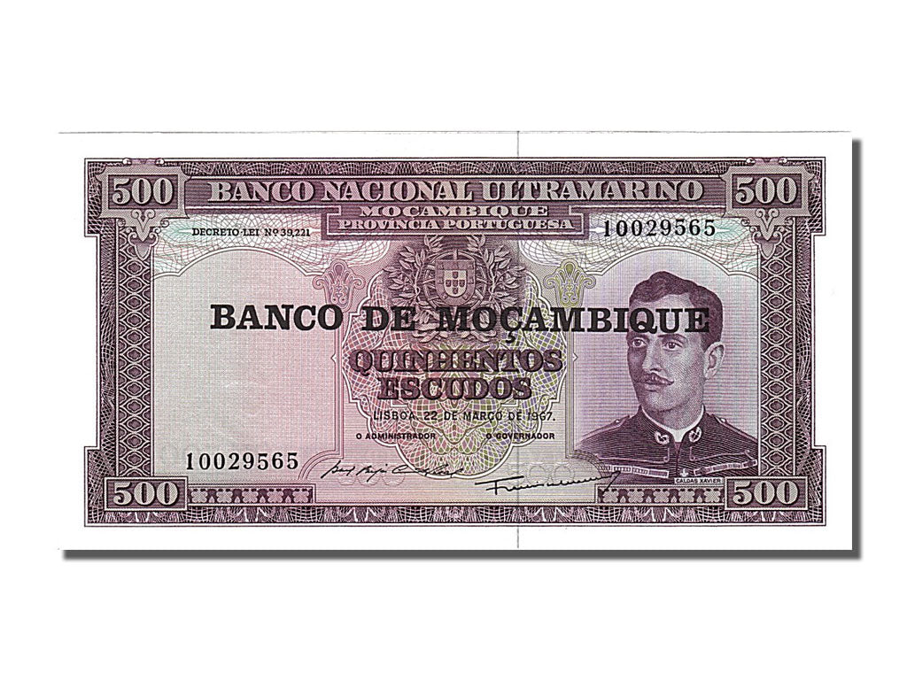 Banknote, Mozambique, 500 Escudos, 1967, 1967-03-22, UNC(65-70)