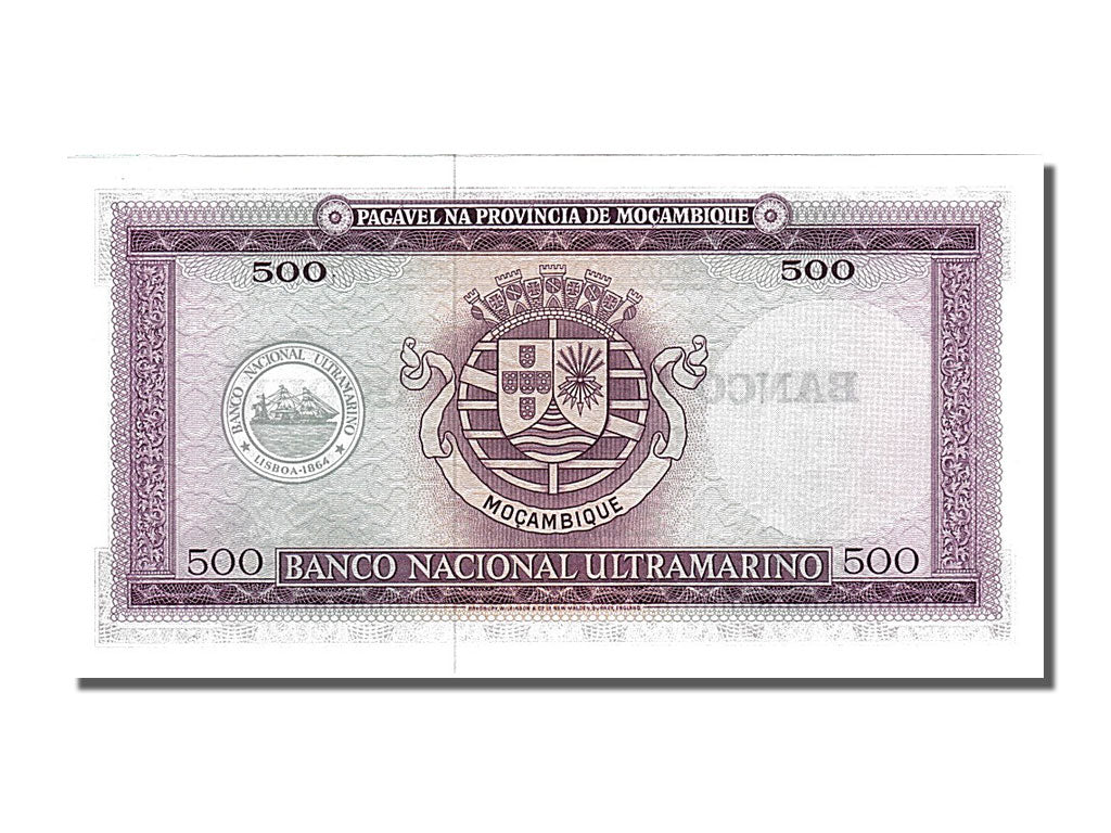 Banknote, Mozambique, 500 Escudos, 1967, 1967-03-22, UNC(65-70)