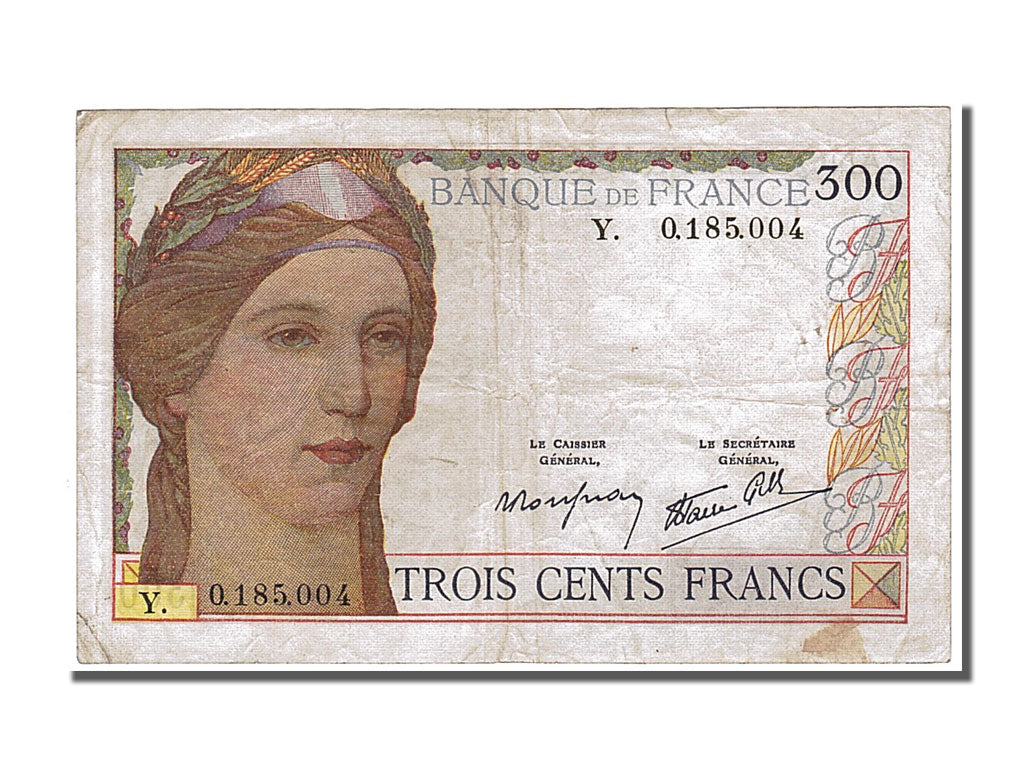 Banconote, Francia, 300 Francs, 300 F 1938-1939, 1939, 1939-02-09, BB