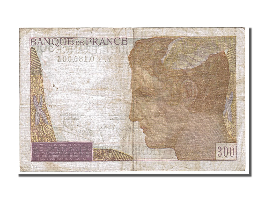 Banconote, Francia, 300 Francs, 300 F 1938-1939, 1939, 1939-02-09, BB
