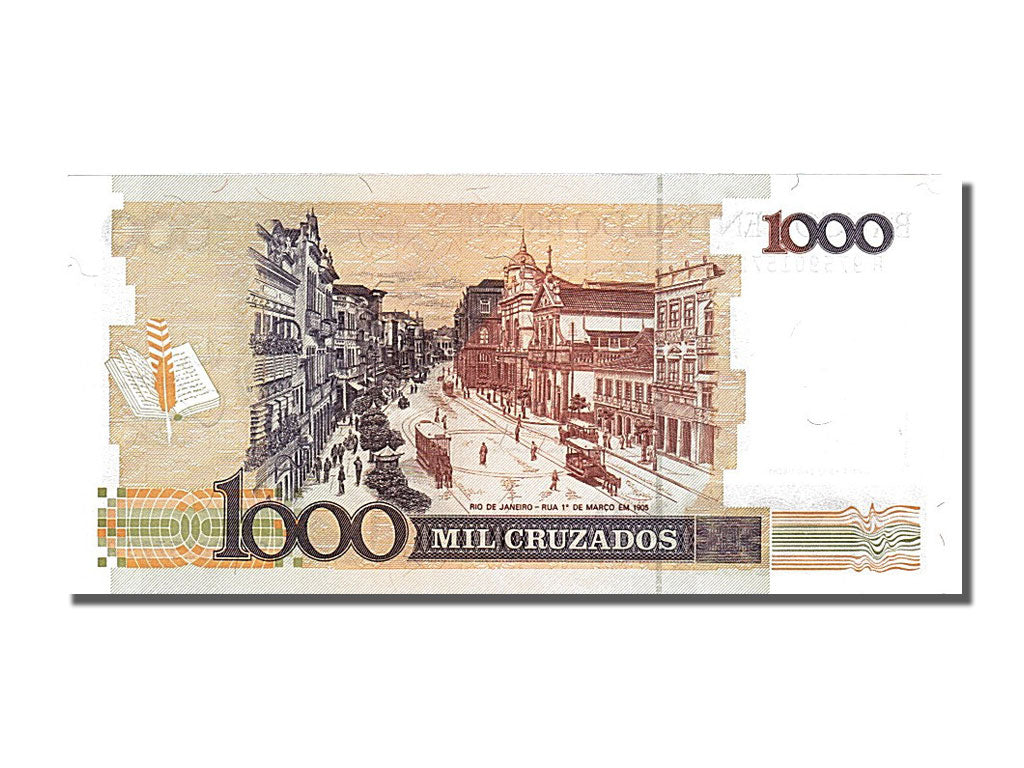 Banknote, Brazil, 1000 Cruzados, 1988, UNC(65-70)