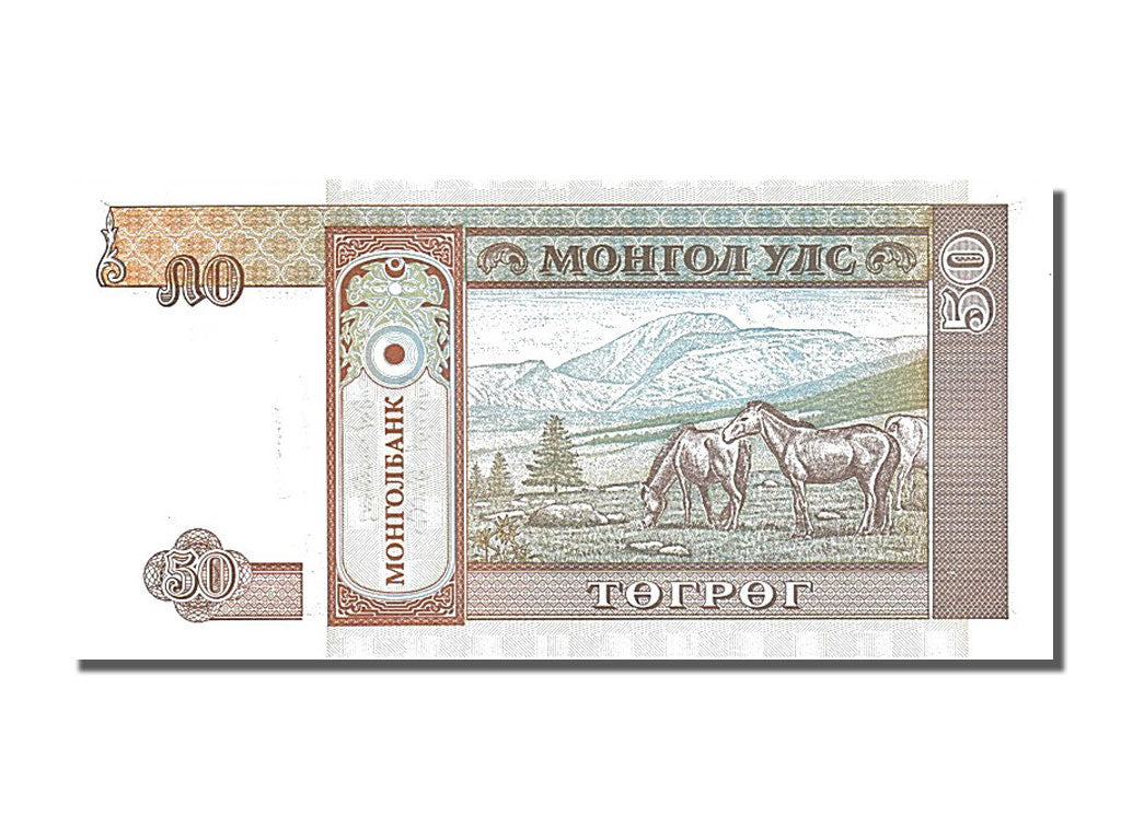 Banconote, Mongolia, 50 Tugrik, FDS