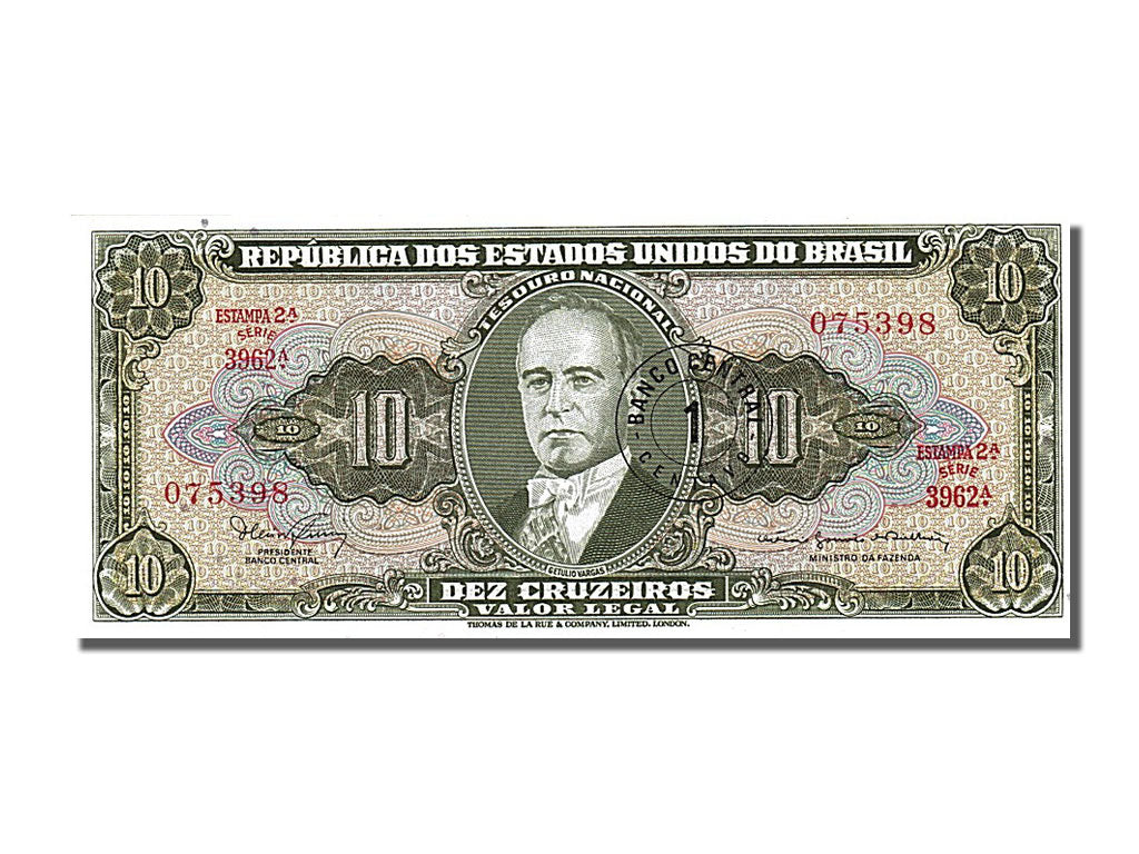 Banknote, Brazil, 1 Centavo on 10 Cruzeiros, 1967, UNC(65-70)