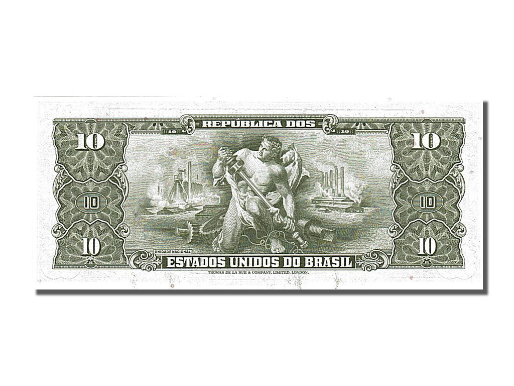 Banknote, Brazil, 1 Centavo on 10 Cruzeiros, 1967, UNC(65-70)