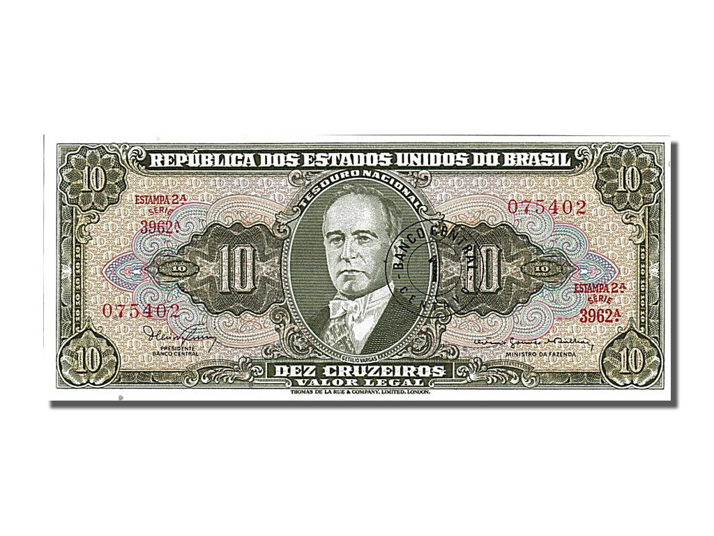 Banknote, Brazil, 1 Centavo on 10 Cruzeiros, 1967, UNC(65-70)