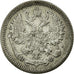 Russia, Nicholas II, 10 Kopeks, 1878, Saint Petersburg, Silver, VF(30-35)