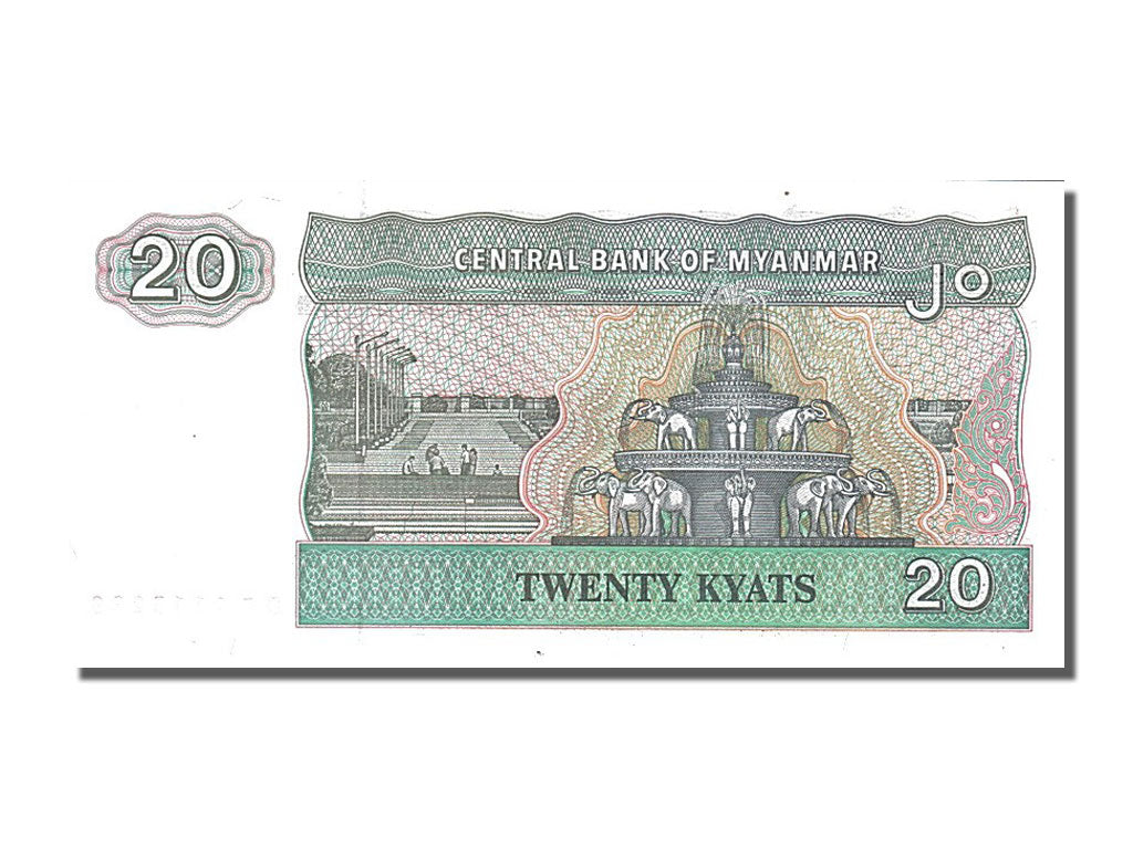Banknote, Myanmar, 20 Kyats, 1991, UNC(65-70)