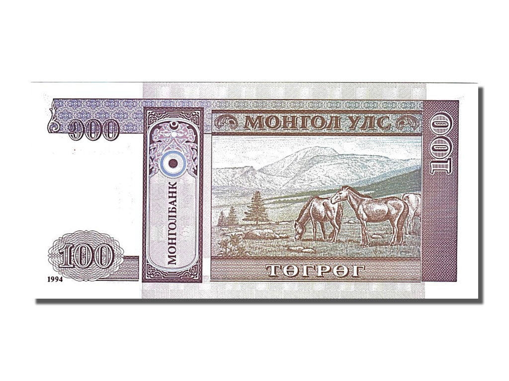 Banknote, Mongolia, 100 Tugrik, 1994, UNC(65-70)