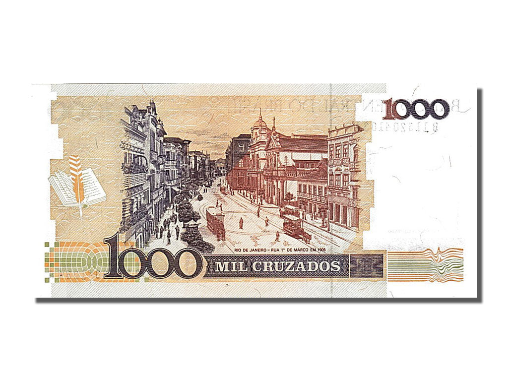 Banknote, Brazil, 1 Cruzado Novo on 1000 Cruzados, 1987, UNC(65-70)