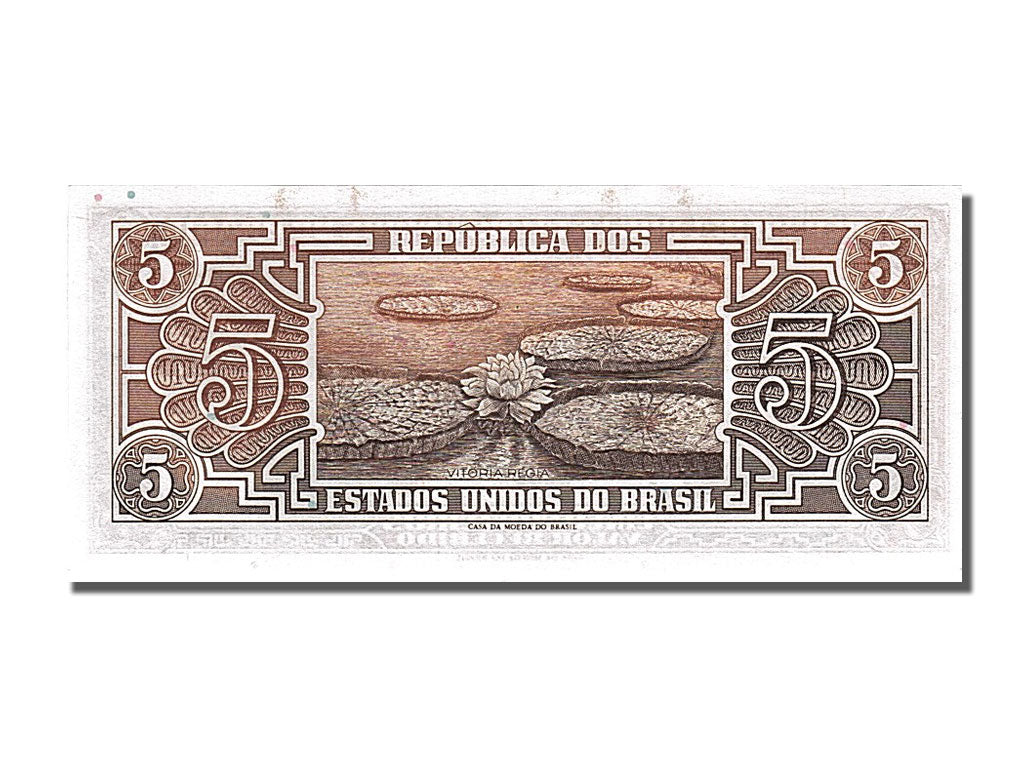 Banknote, Brazil, 5 Cruzeiros, 1961, UNC(65-70)