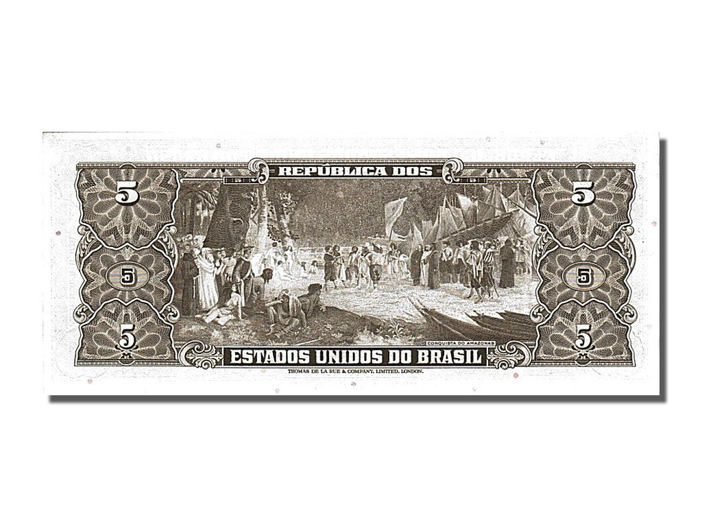Banknote, Brazil, 5 Cruzeiros, UNC(65-70)