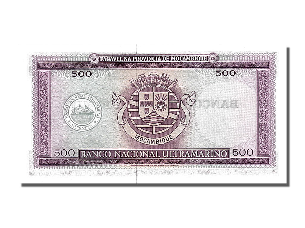 Banknote, Mozambique, 500 Escudos, 1976, 1967-03-22, UNC(65-70)