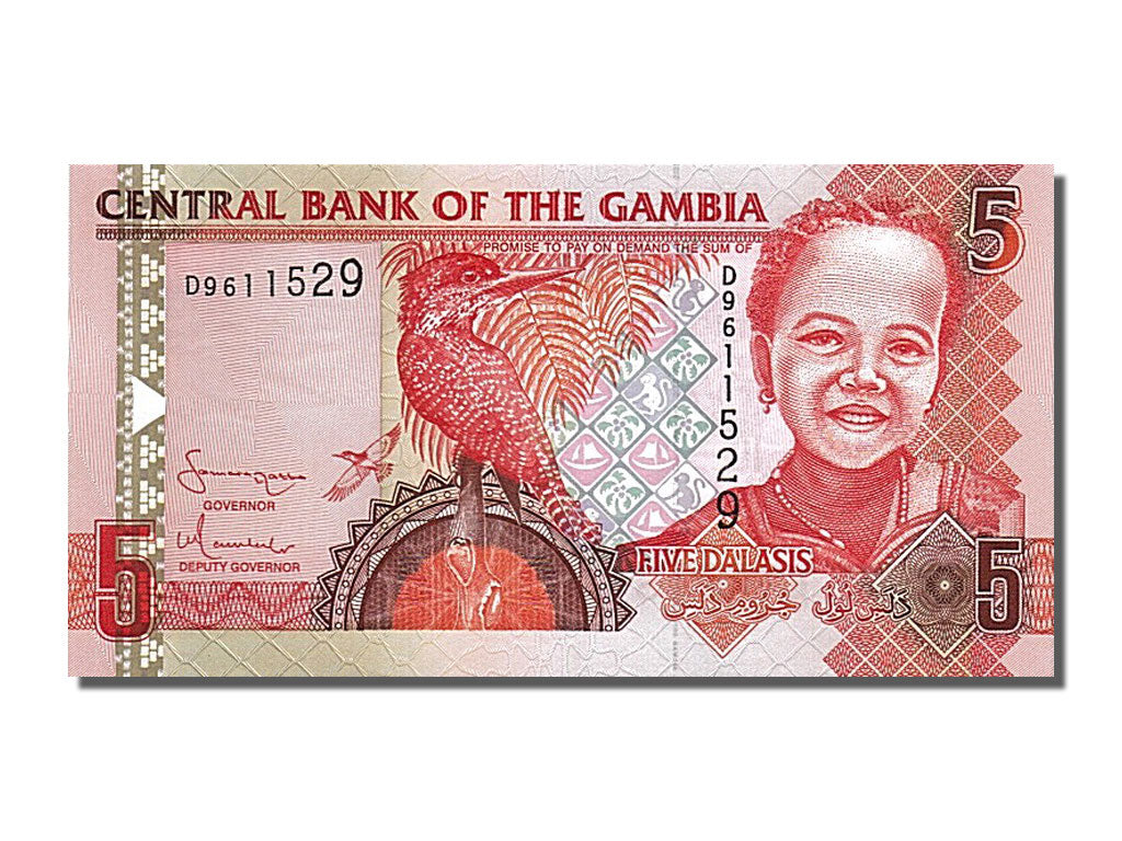 Banknote, Gambia, 5 Dalasis, UNC(65-70)