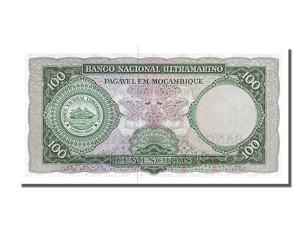 Banknote, Mozambique, 100 Escudos, 1961, 1961-03-27, UNC(65-70)