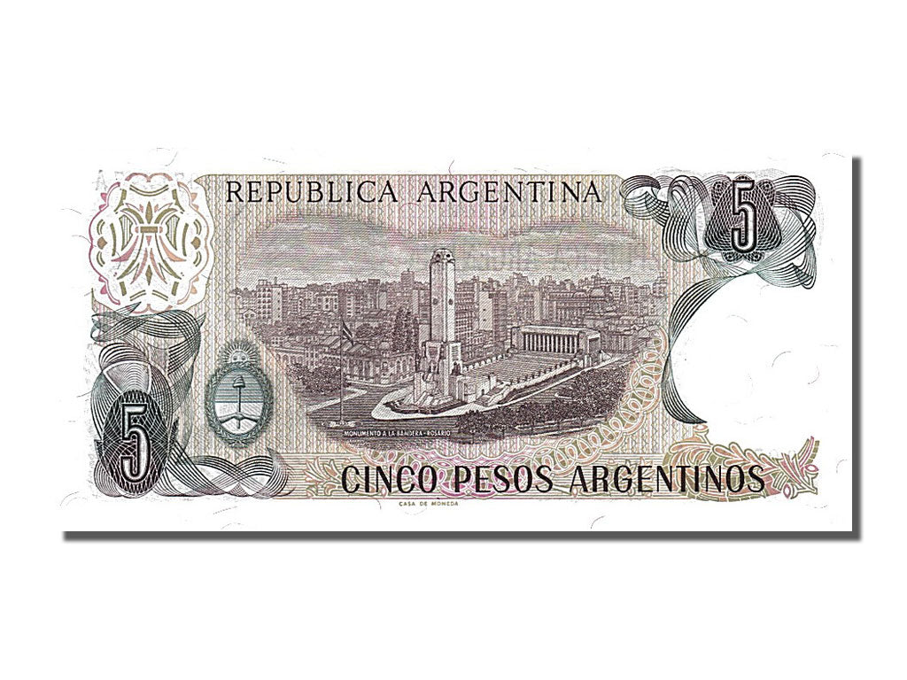 Banknote, Argentina, 5 Pesos Argentinos, 1983, UNC(65-70)