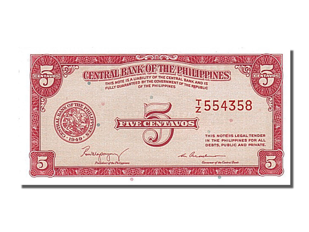 Banknote, Philippines, 5 Centavos, UNC(65-70)