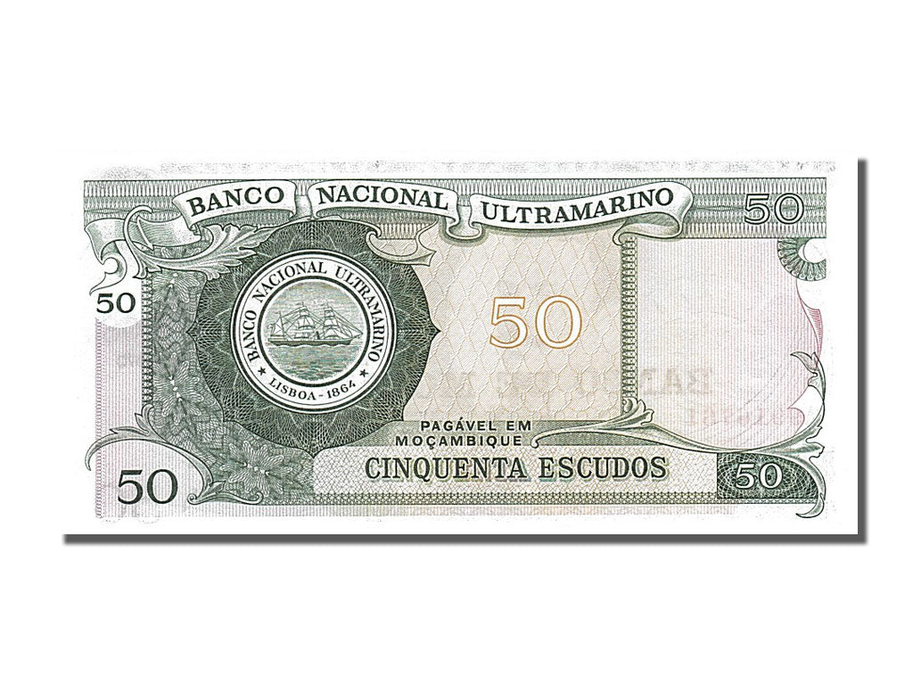 Banknote, Mozambique, 50 Escudos, 1970, 1970-10-27, UNC(65-70)