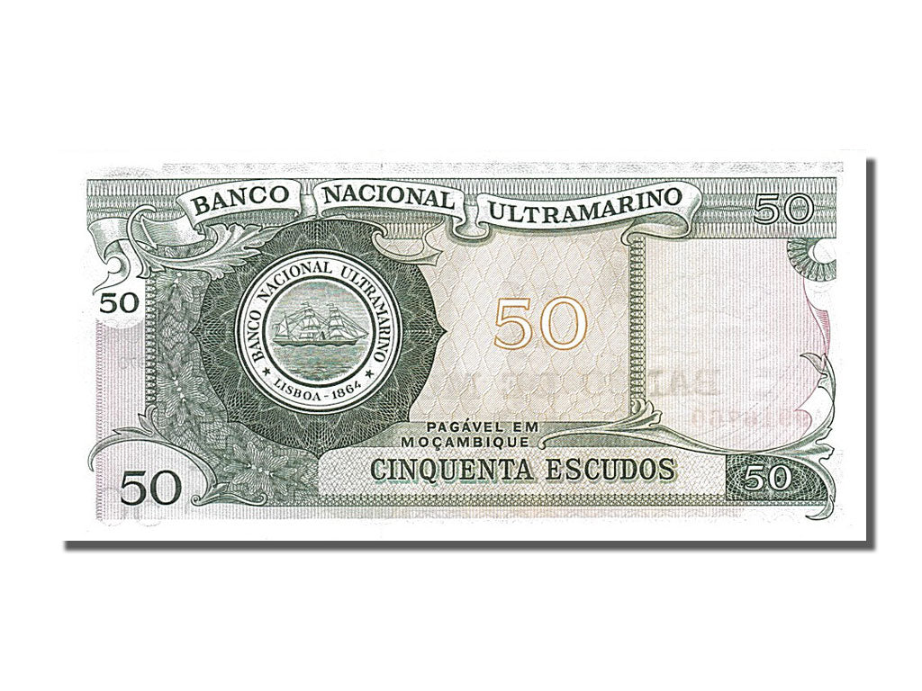 Banknote, Mozambique, 50 Escudos, 1970, 1970-10-27, UNC(65-70)
