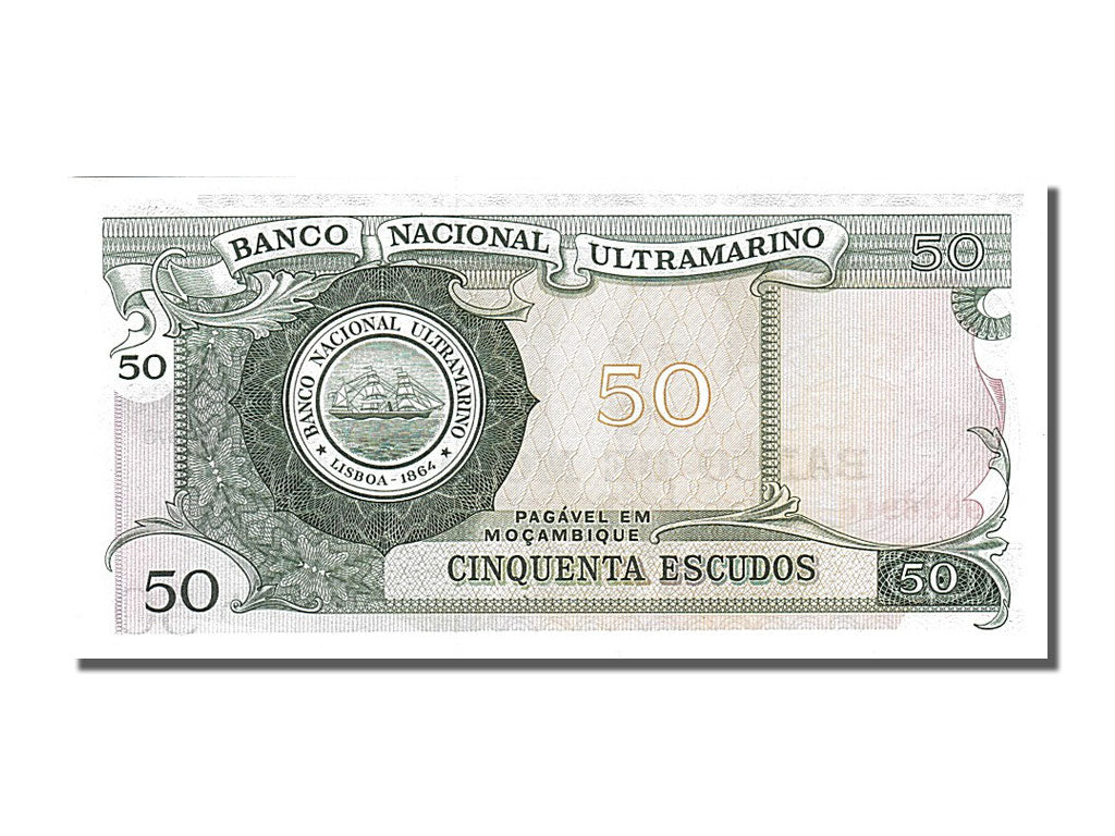 Banknote, Mozambique, 50 Escudos, 1970, 1970-10-27, UNC(65-70)