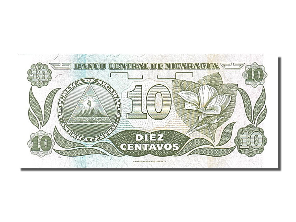 Banknote, Nicaragua, 10 Centavos, 1991, UNC(65-70)