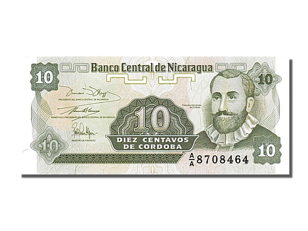 Banknote, Nicaragua, 10 Centavos, 1991, UNC(65-70)