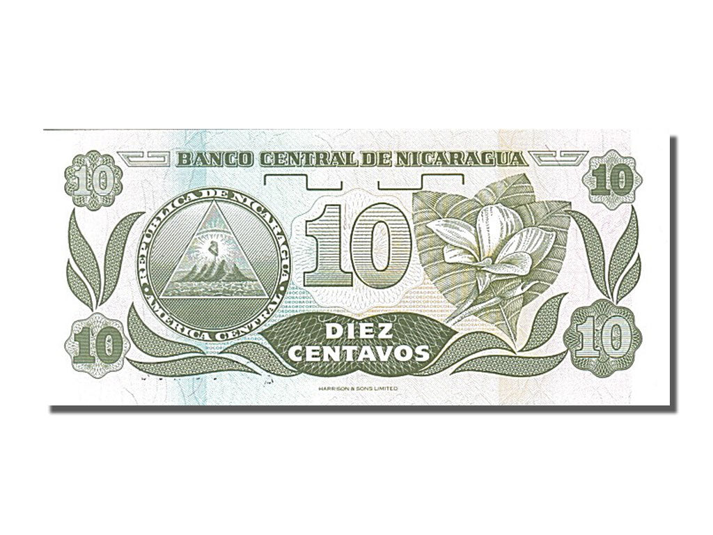 Banknote, Nicaragua, 10 Centavos, 1991, UNC(65-70)