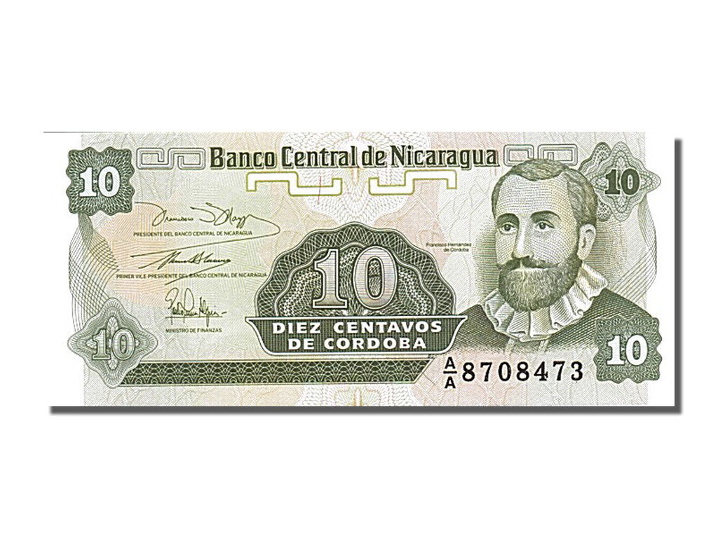 Banknote, Nicaragua, 10 Centavos, 1991, UNC(65-70)