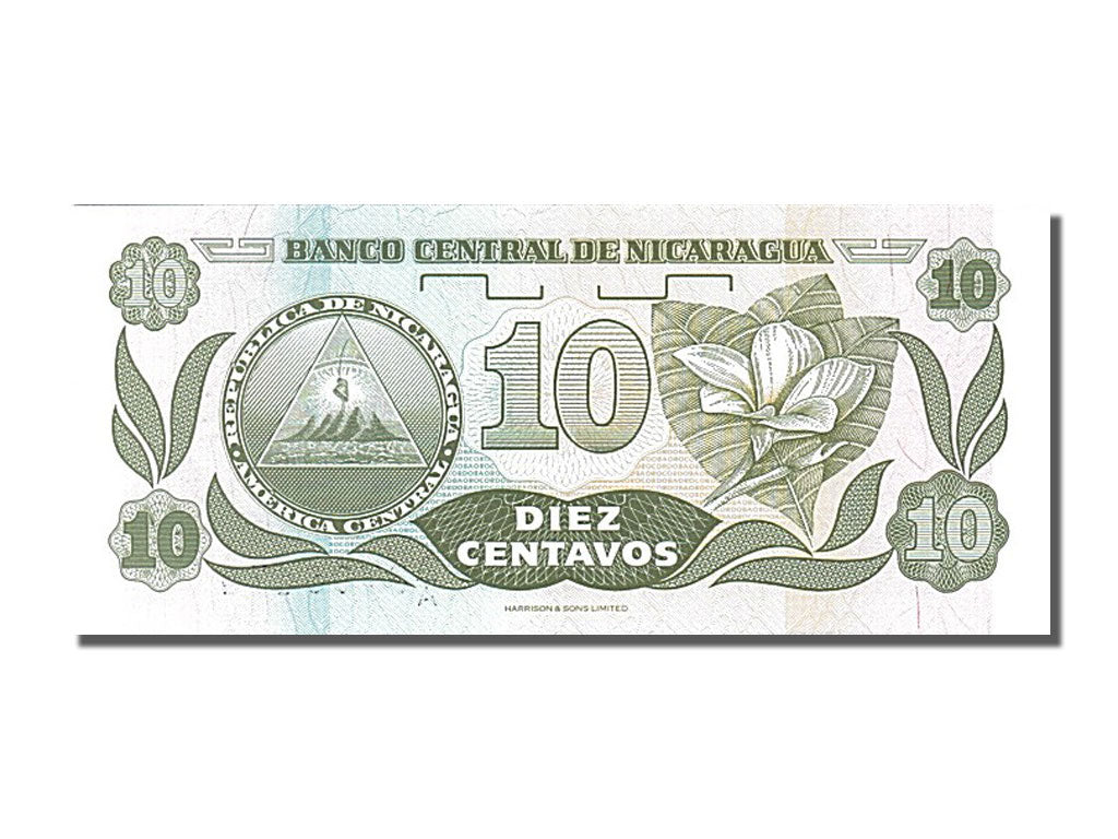 Banknote, Nicaragua, 10 Centavos, 1991, UNC(65-70)