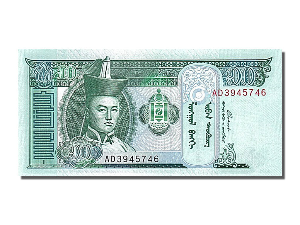 Banconote, Mongolia, 10 Tugrik, 2002, FDS