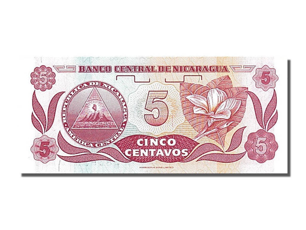 Banknot, Nicaragua, 5 Centavos, UNC(65-70)