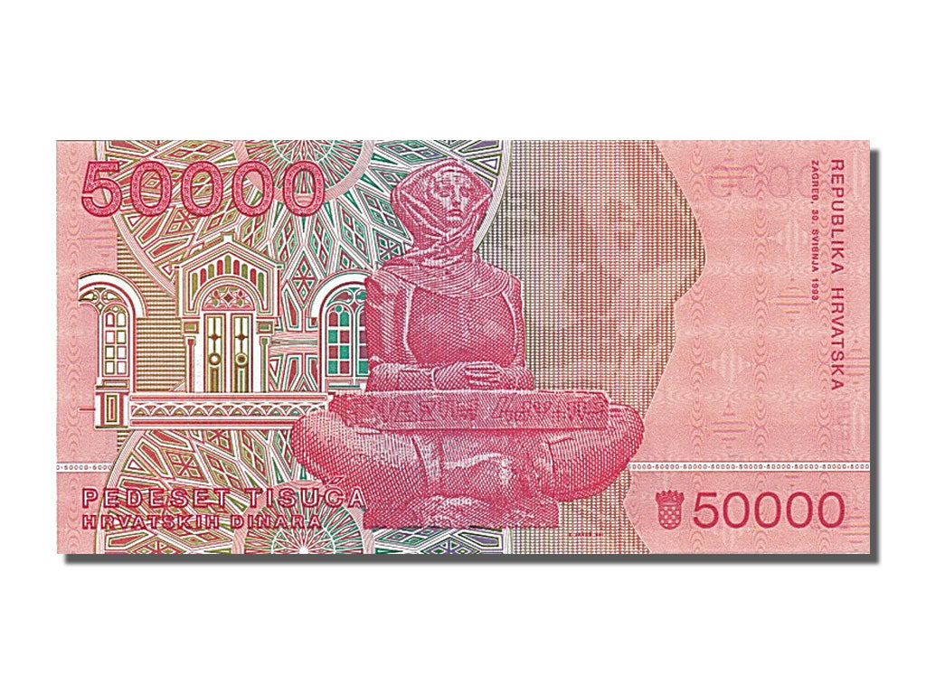 Banknote, Croatia, 50,000 Dinara, 1993, 1993-05-30, UNC(65-70)