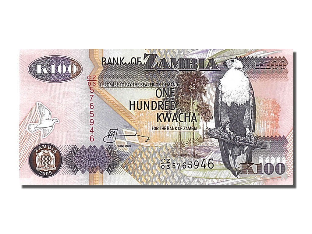 Banknote, Zambia, 100 Kwacha, 2009, UNC(65-70)