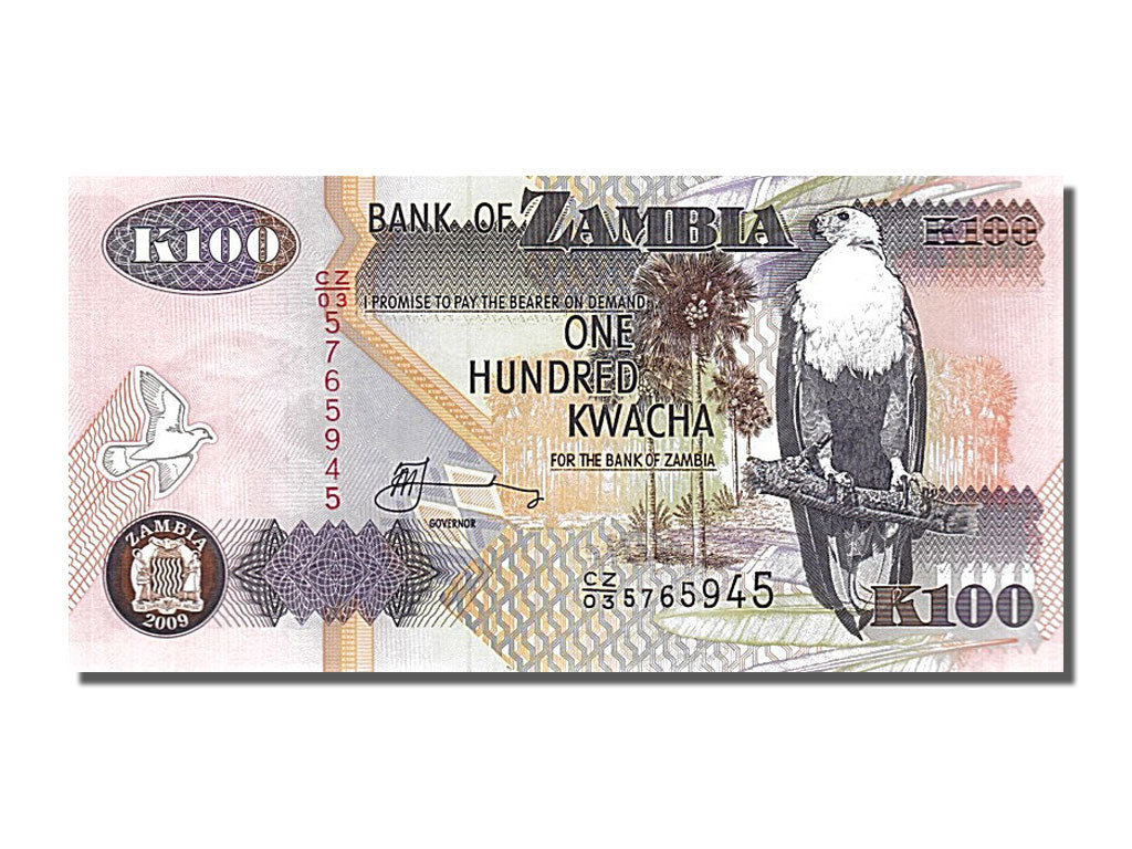 Banknote, Zambia, 100 Kwacha, 2009, UNC(65-70)