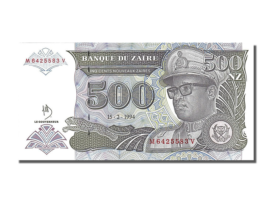 Banknote, Zaire, 500 Nouveaux Zaïres, 1994, 1994-02-15, UNC(65-70)