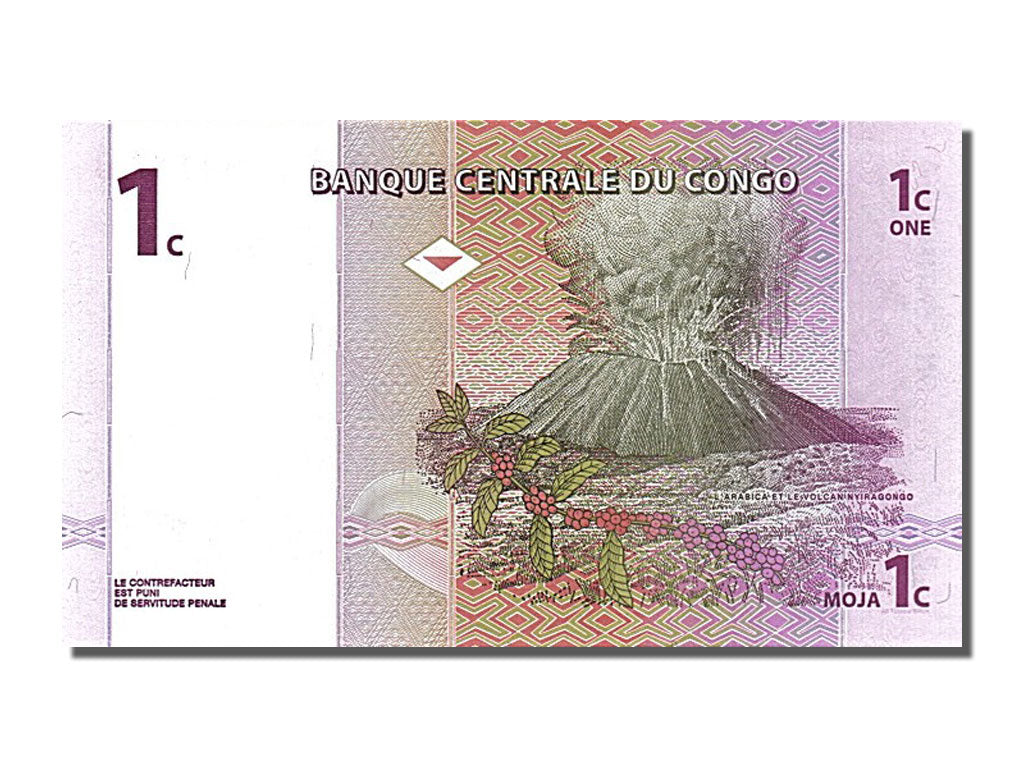 Banknote, Congo Democratic Republic, 1 Centime, 1997, 1997-11-01, UNC(65-70)