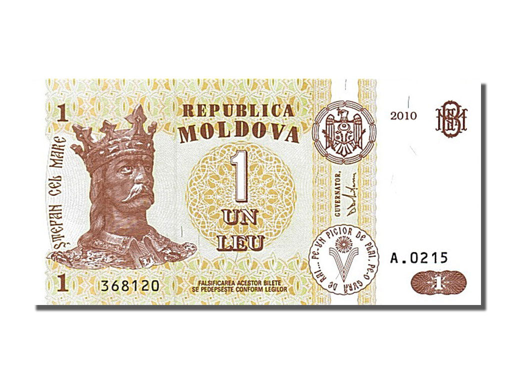 Billet, Moldova, 1 Leu, 2010, NEUF