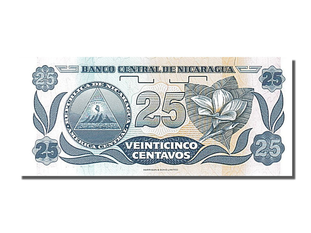 Billete, 25 Centavos, Nicaragua, UNC